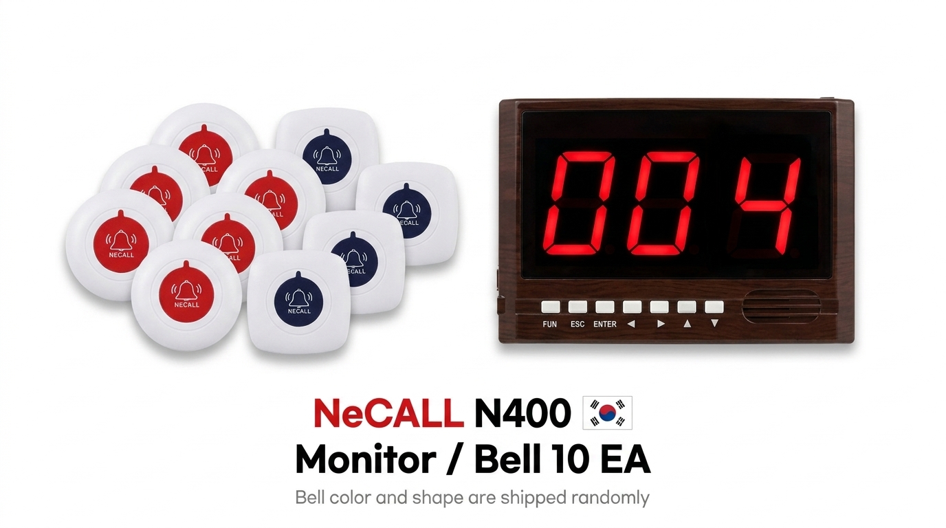 NeCALL N400 wireless calling system — monitor and call bells